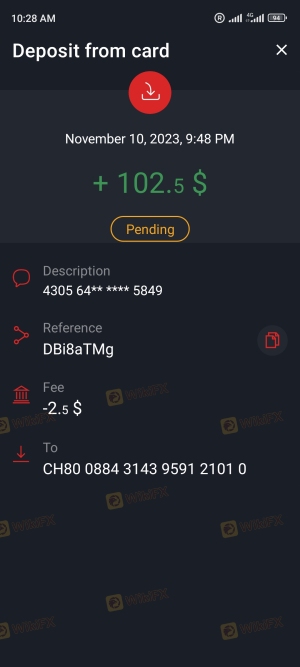 Para yatıramıyorum.