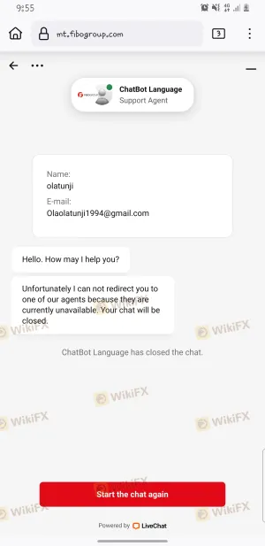 withdraw button not on website