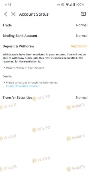Why can't I withdraw