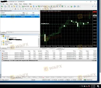 FXPRIMUS differenza di prezzo di cambio tra 2 server di trading alla volta. Grave slittamento. Alle 01:00:32 del 08/03/2020