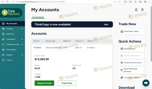 ThinkMarkets'i açığa çıkarmak için ana paramı feda edeceğim